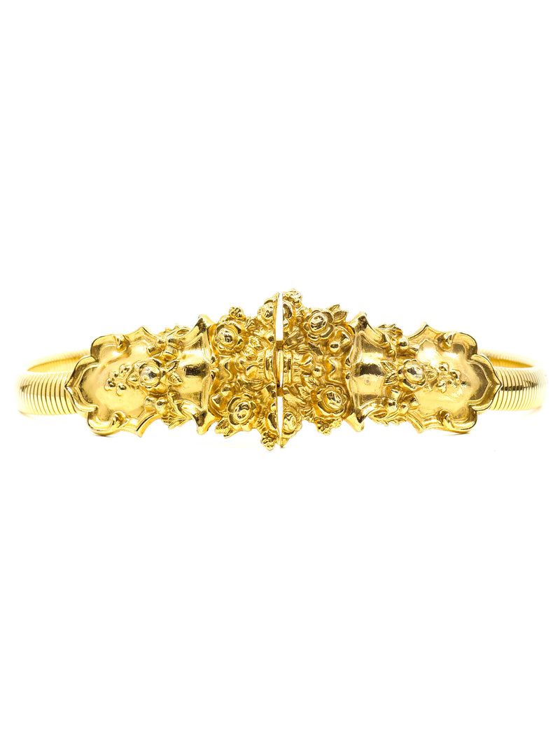 1960's Goldtone Stretch Chain Belt Accessory arcadeshops.com