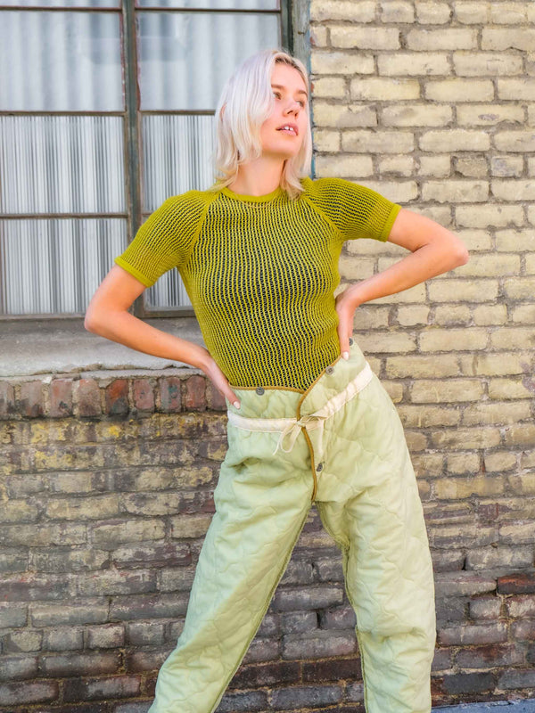 1970's Czech Military Mesh Tee Top arcadeshops.com