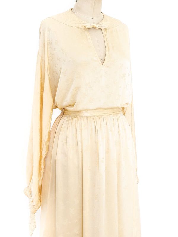 Geoffrey Beene Ivory Silk Skirt Ensemble Suit arcadeshops.com