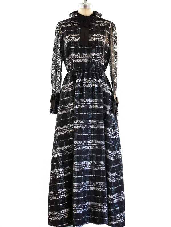 Geoffrey Beene Lace Overlay Maxi Dress Dress arcadeshops.com