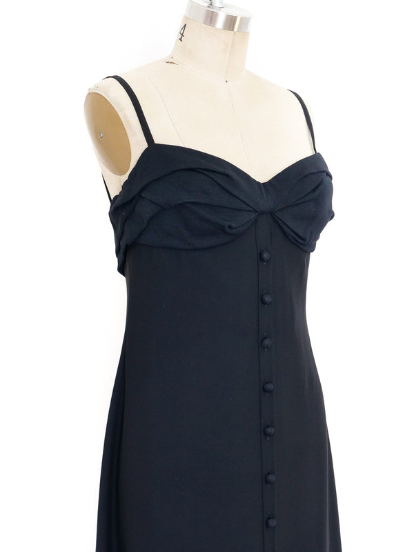 Gianni Versace Button Front Bustier Dress Dress arcadeshops.com