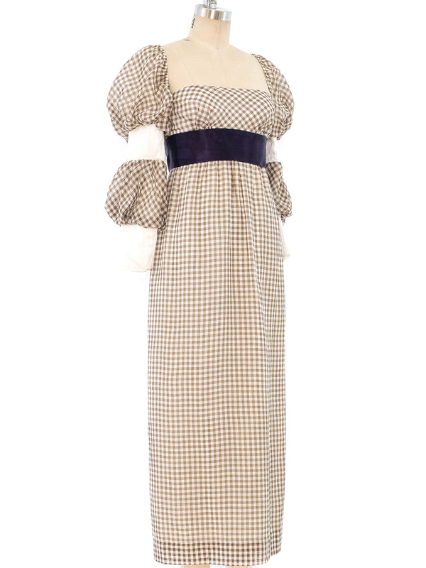 Gingham Maxi Dress Dress arcadeshops.com