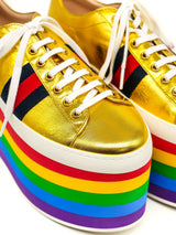 Gucci Peggy Rainbow Platform Sneakers Accessory arcadeshops.com