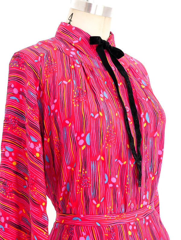 Guy Laroche Printed Silk Ensemble Suit arcadeshops.com
