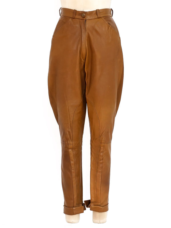 Hermes Leather Riding Pants Bottom arcadeshops.com