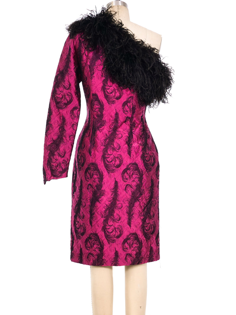 Patrick Kelly Feather Trimmed Quilted Dress Dress arcadeshops.com