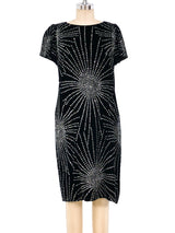 Glitter Starburst Embellished Velvet Dress Dress arcadeshops.com