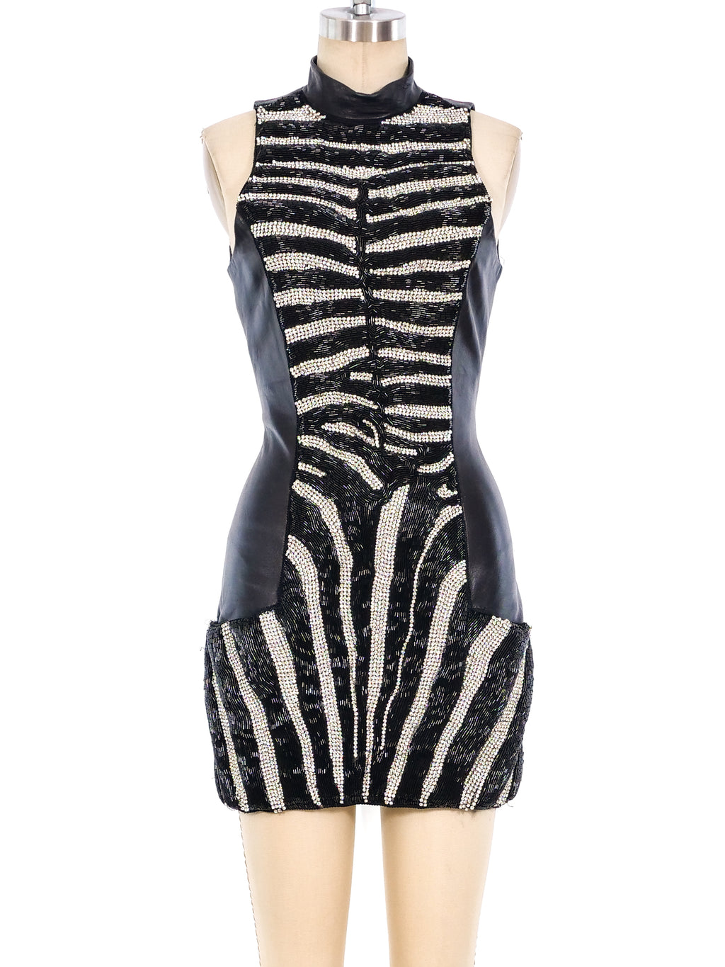 balmain leather mini dress Balmain Halter-Neck Tailored Lambskin Leather Mini Dress