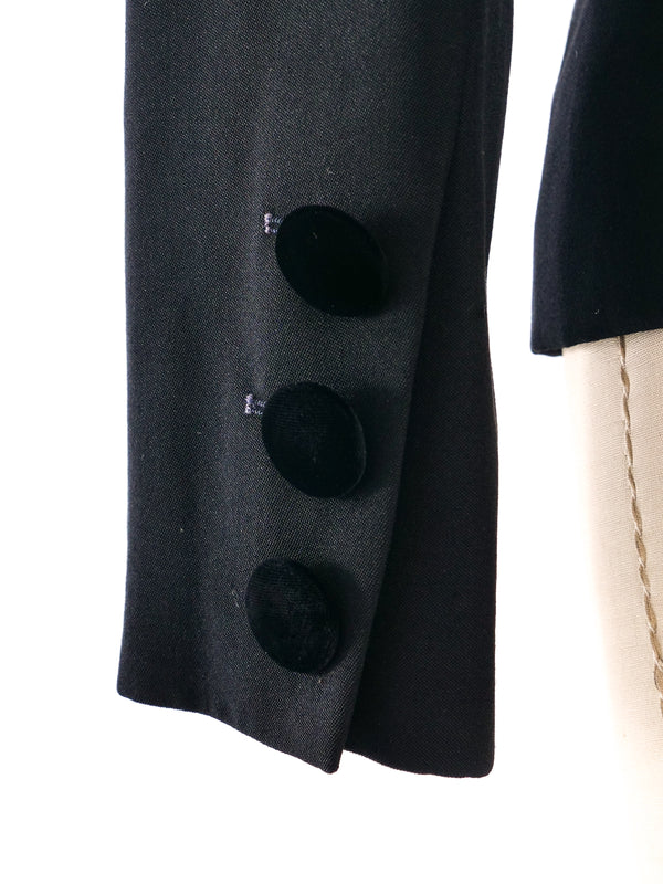 Yves Saint Laurent Velvet Trimmed Blazer Jacket arcadeshops.com