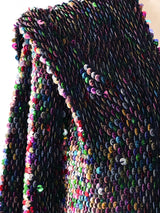 Rainbow Sequin Embellished Knit Ensemble Suit arcadeshops.com