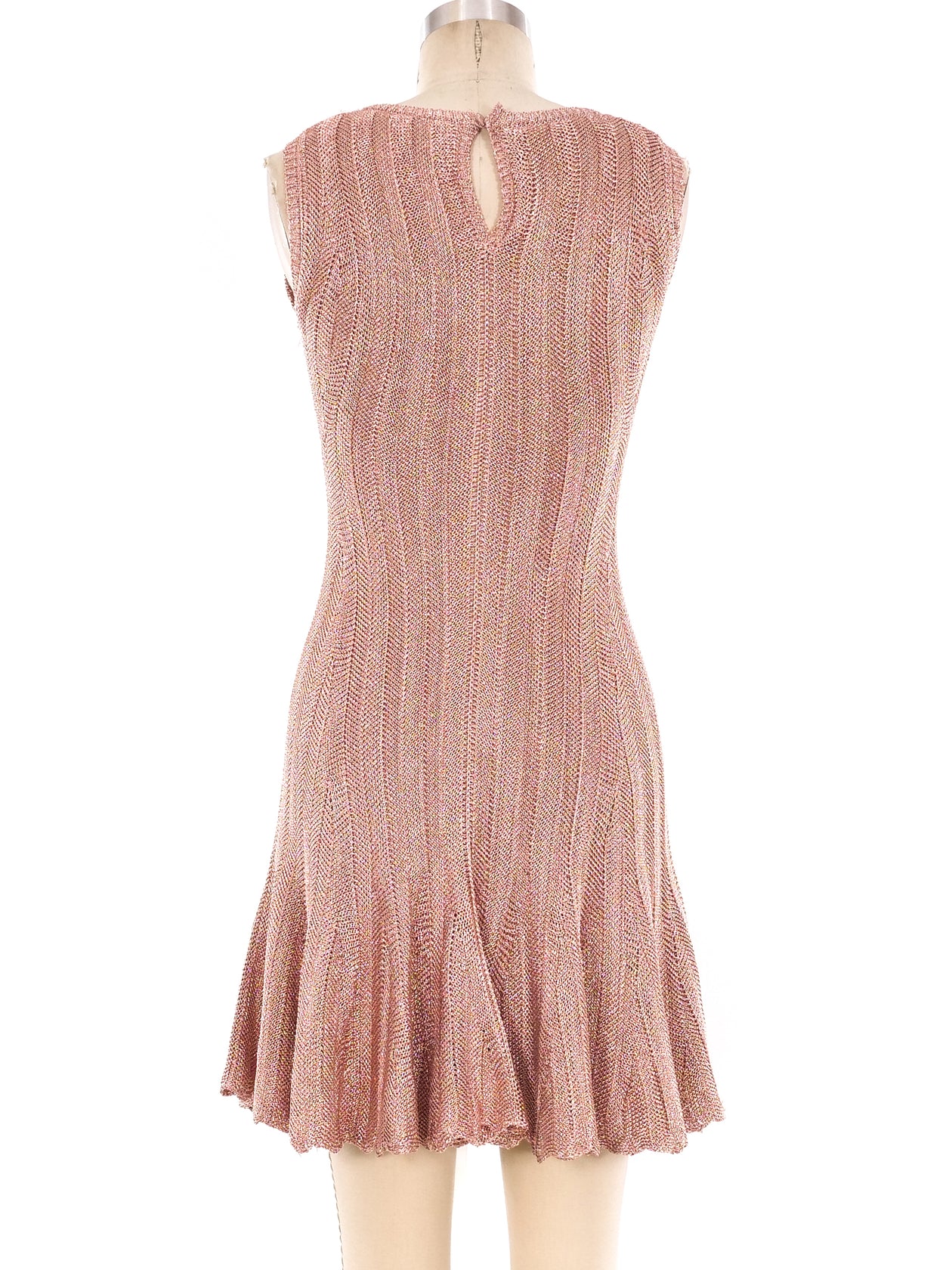 Alexander McQueen Rosegold Fit and Flare Dress