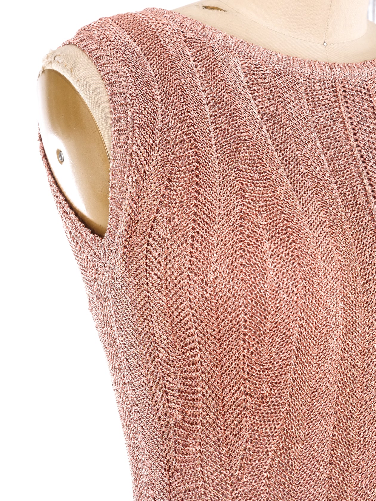 Alexander McQueen Rosegold Fit and Flare Dress