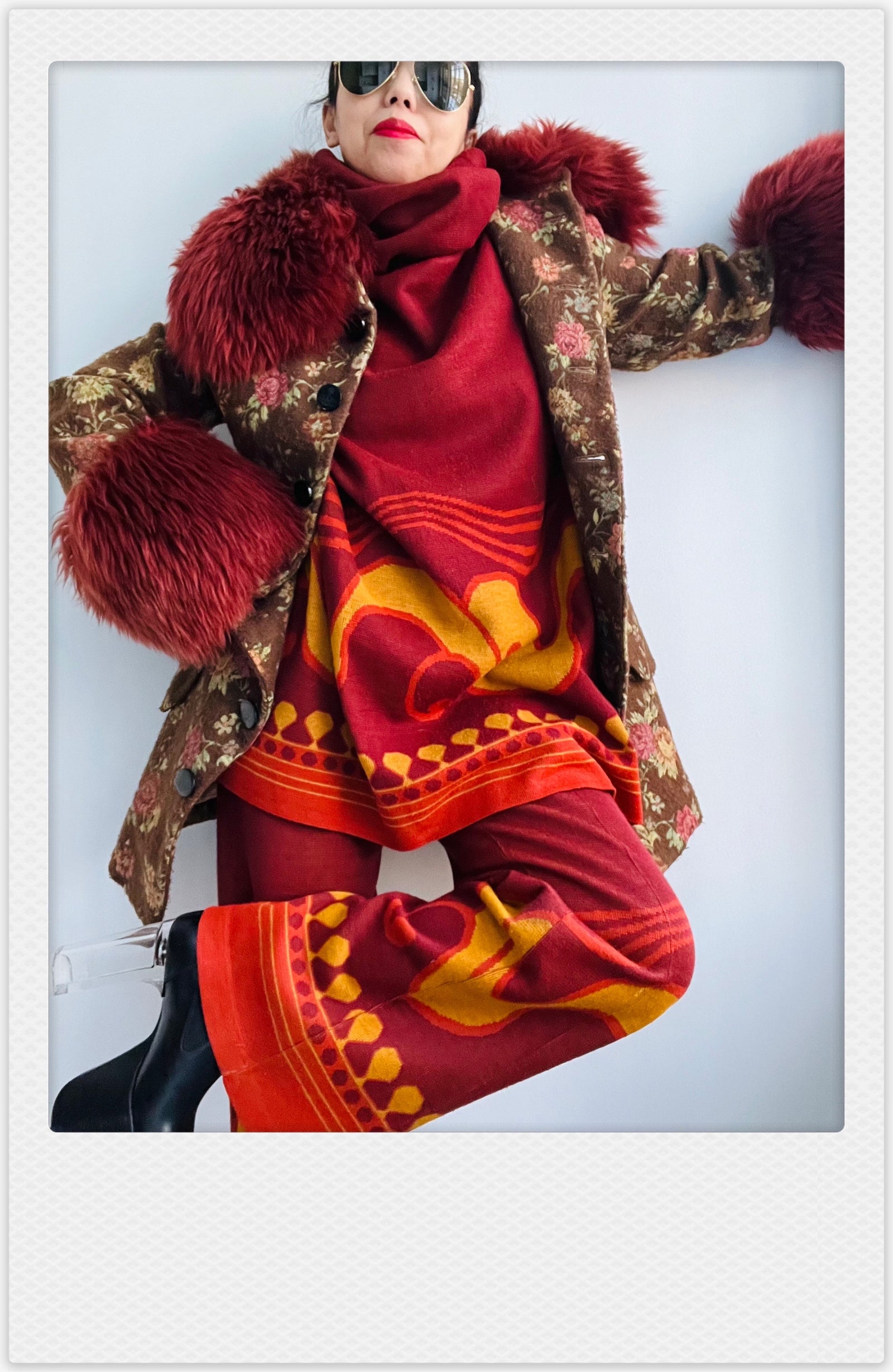 Vivienne Westwood Vegan Fur Trimmed Coat