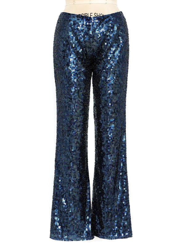 Iridescent Sequin Stretch Pants Bottom arcadeshops.com