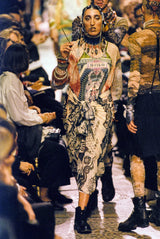 Jean Paul Gaultier Banknote Print Sleeveless Mesh Top Top arcadeshops.com