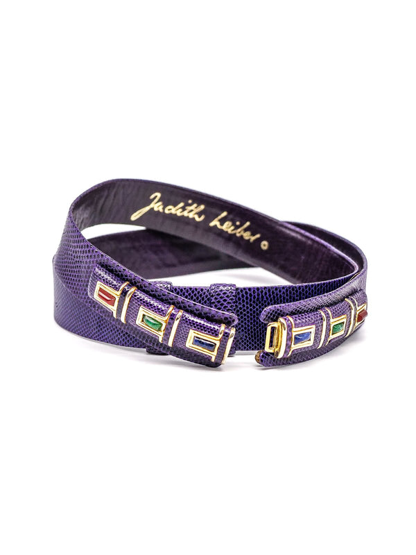 Judith Leiber Jeweled Karung Belt Accessory arcadeshops.com
