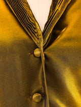 Romeo Gigli Metallic Pleated Jacket Jacket arcadeshops.com