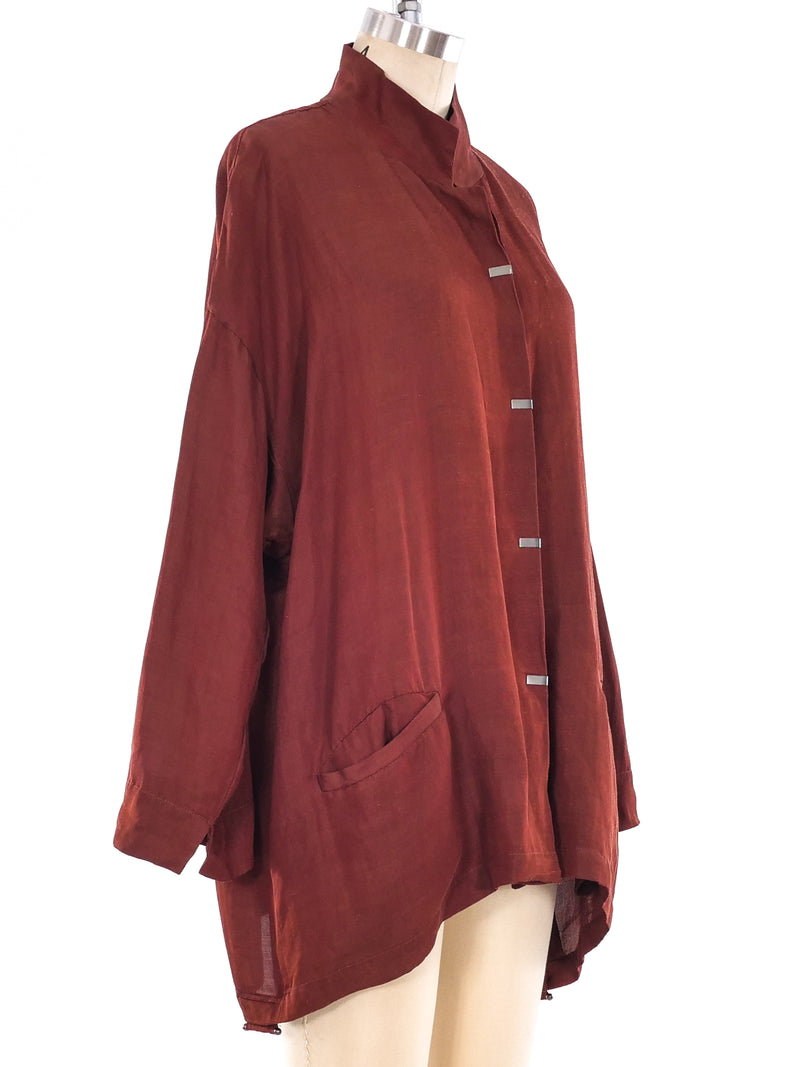 Issey Miyake Chocolate Kimono Jacket Jacket arcadeshops.com