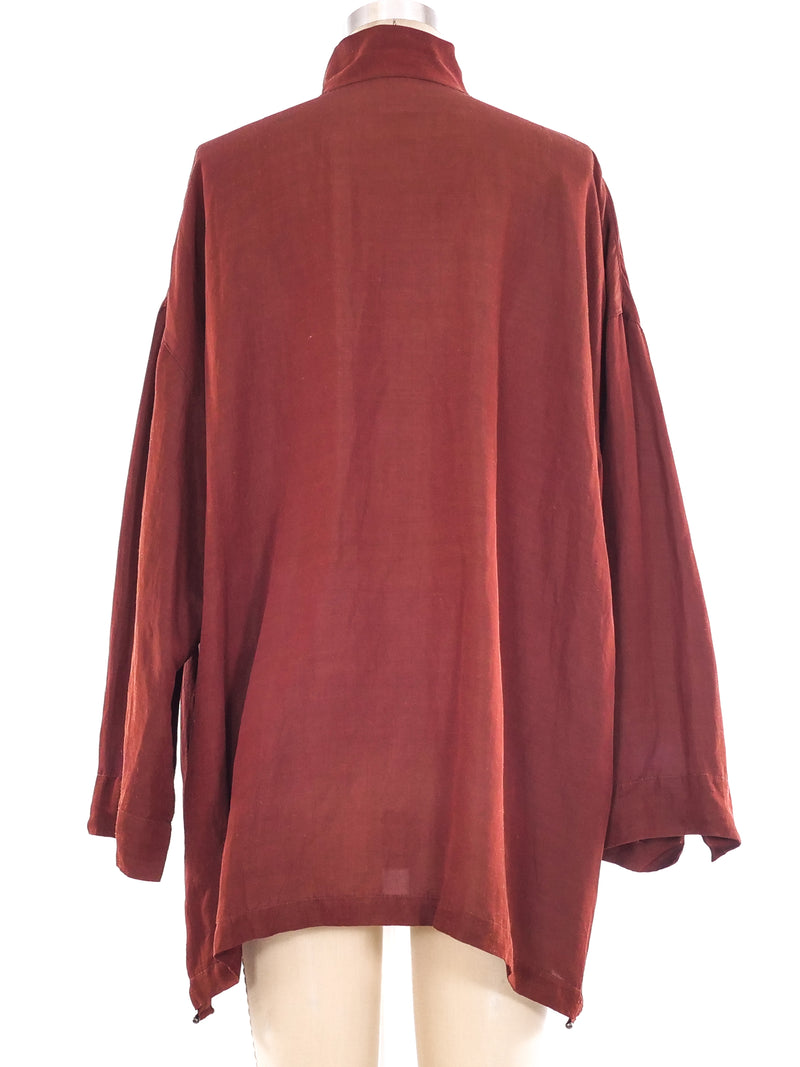 Issey Miyake Chocolate Kimono Jacket Jacket arcadeshops.com