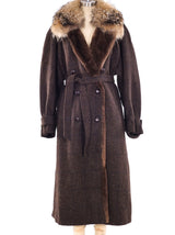Kenzo Fur Lined Wool Coat Outerwear arcadeshops.com