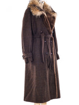 Kenzo Fur Lined Wool Coat Outerwear arcadeshops.com