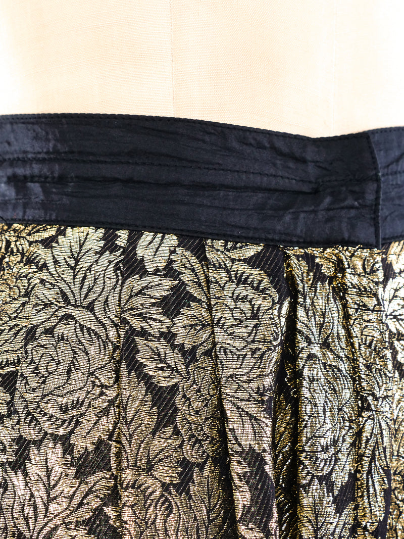 Gianni Versace Metallic Floral Pants Bottom arcadeshops.com