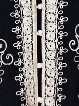 Button Front Embroidered Caftan Dress arcadeshops.com