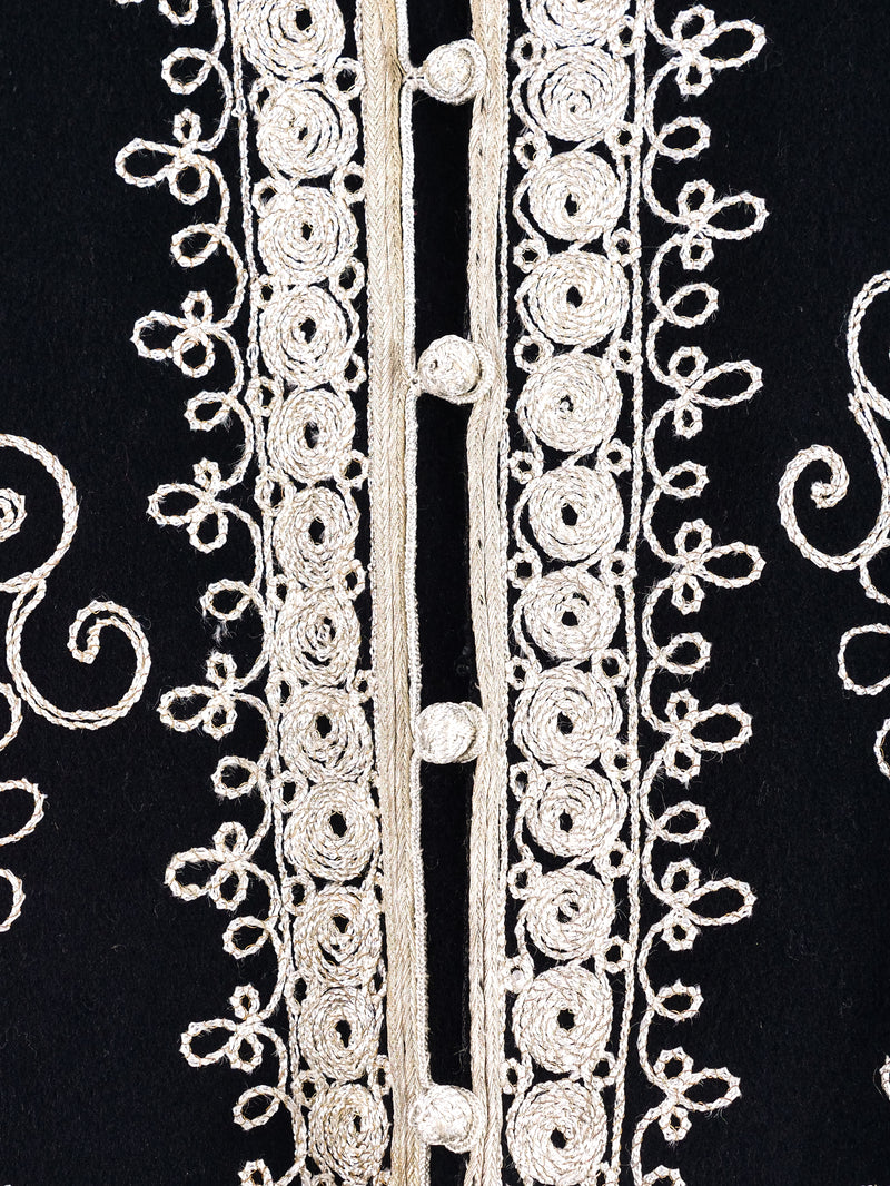 Button Front Embroidered Caftan Dress arcadeshops.com