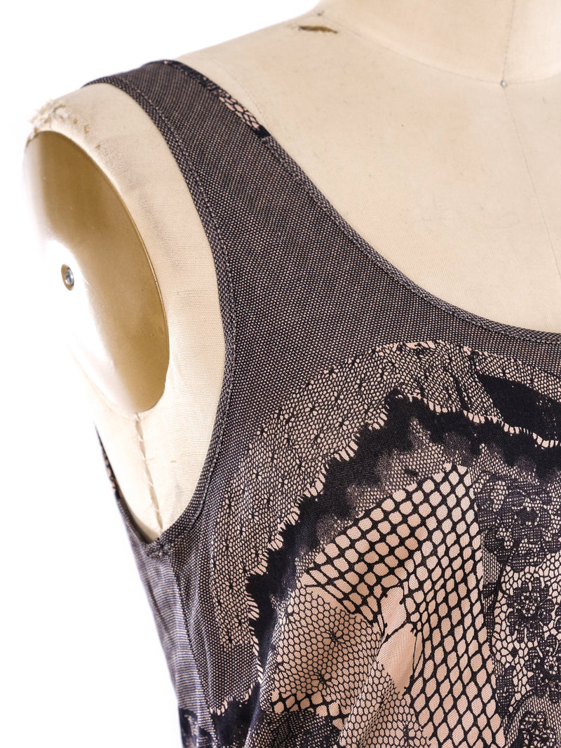 Christian Dior Lace Printed Jersey Dress Dress arcadeshops.com