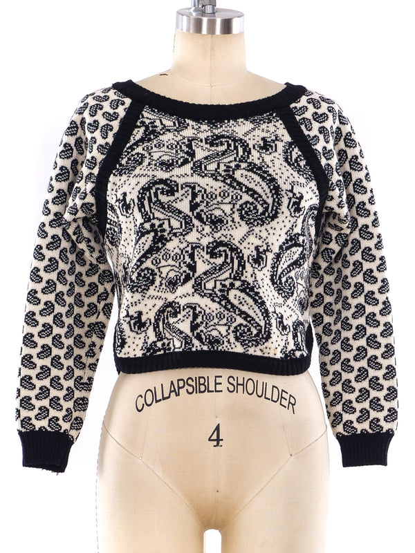 Yves Saint Laurent Cropped Sweater Top arcadeshops.com