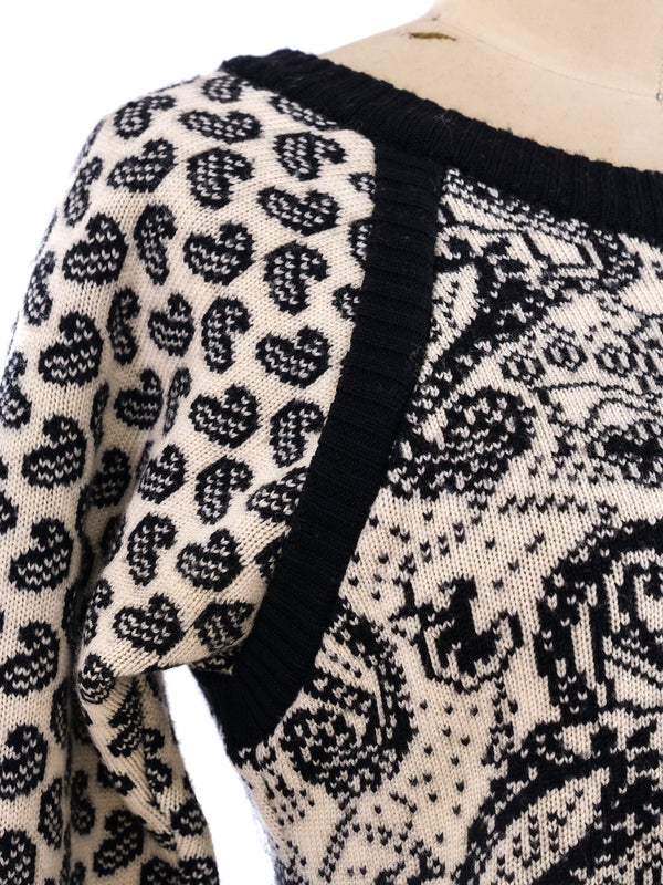 Yves Saint Laurent Cropped Sweater Top arcadeshops.com