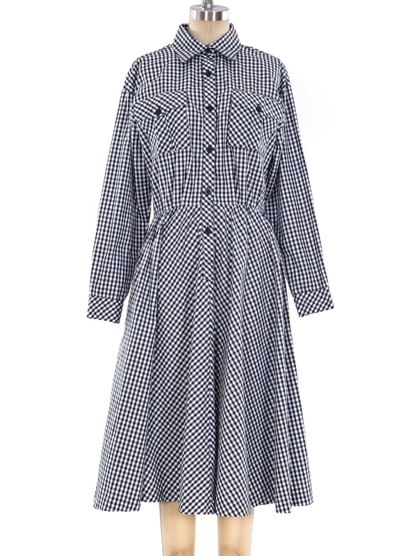 Lanvin Gingham Shirt Dress Dress arcadeshops.com