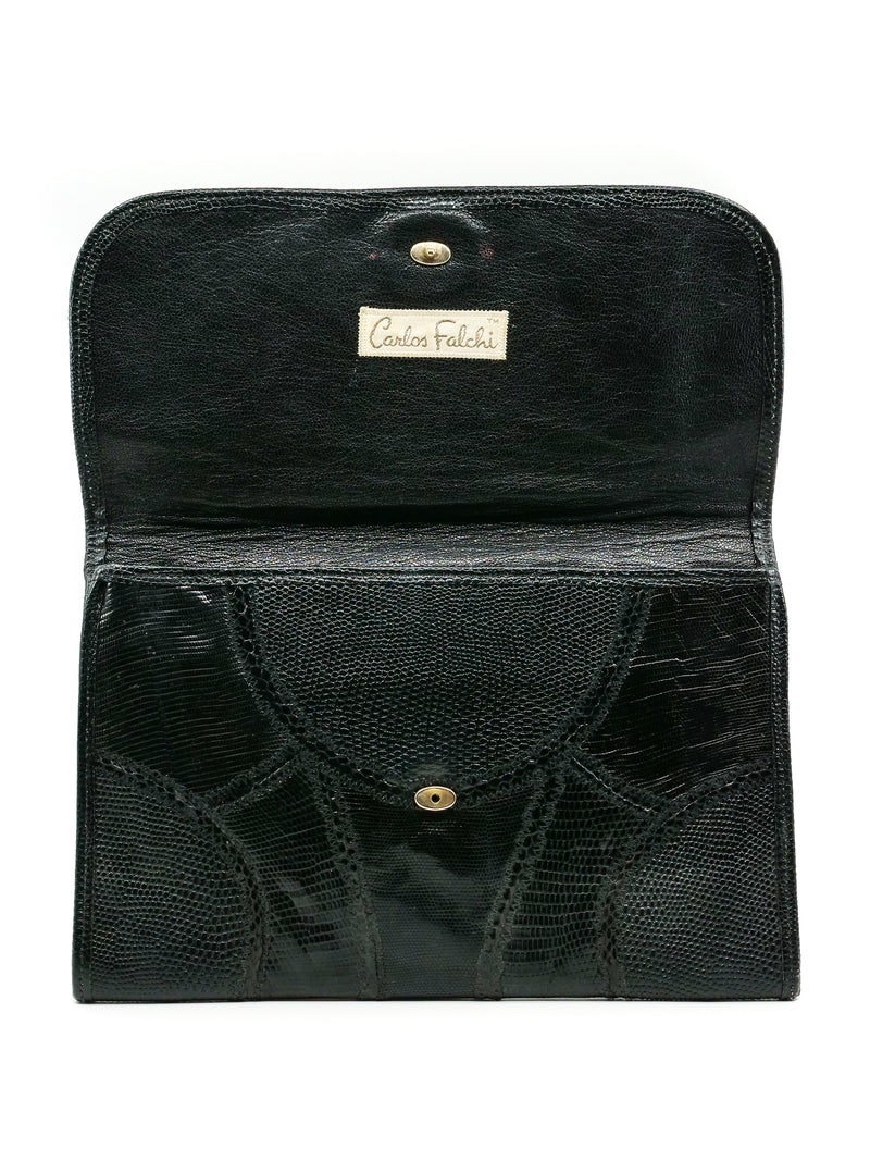 Carlos Falchi Patchwork Envelope Clutch Accessory arcadeshops.com