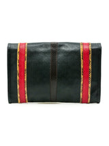 Carlos Falchi Patchwork Envelope Clutch Accessory arcadeshops.com