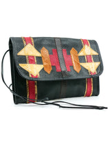 Carlos Falchi Patchwork Envelope Clutch Accessory arcadeshops.com