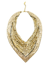 Whiting and Davis Chainmail Bib Necklace Accessory arcadeshops.com