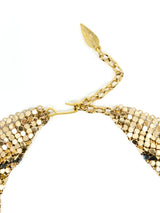 Whiting and Davis Chainmail Bib Necklace Accessory arcadeshops.com