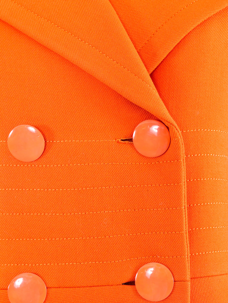 Pierre Cardin Tangerine Wool Suit Suit arcadeshops.com