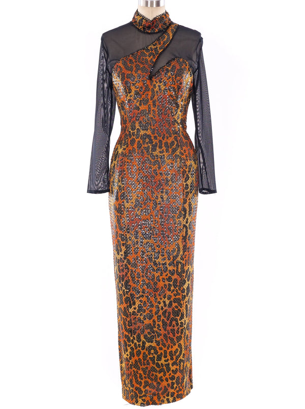 Leopard Printed Mosaic Dress Dress arcadeshops.com