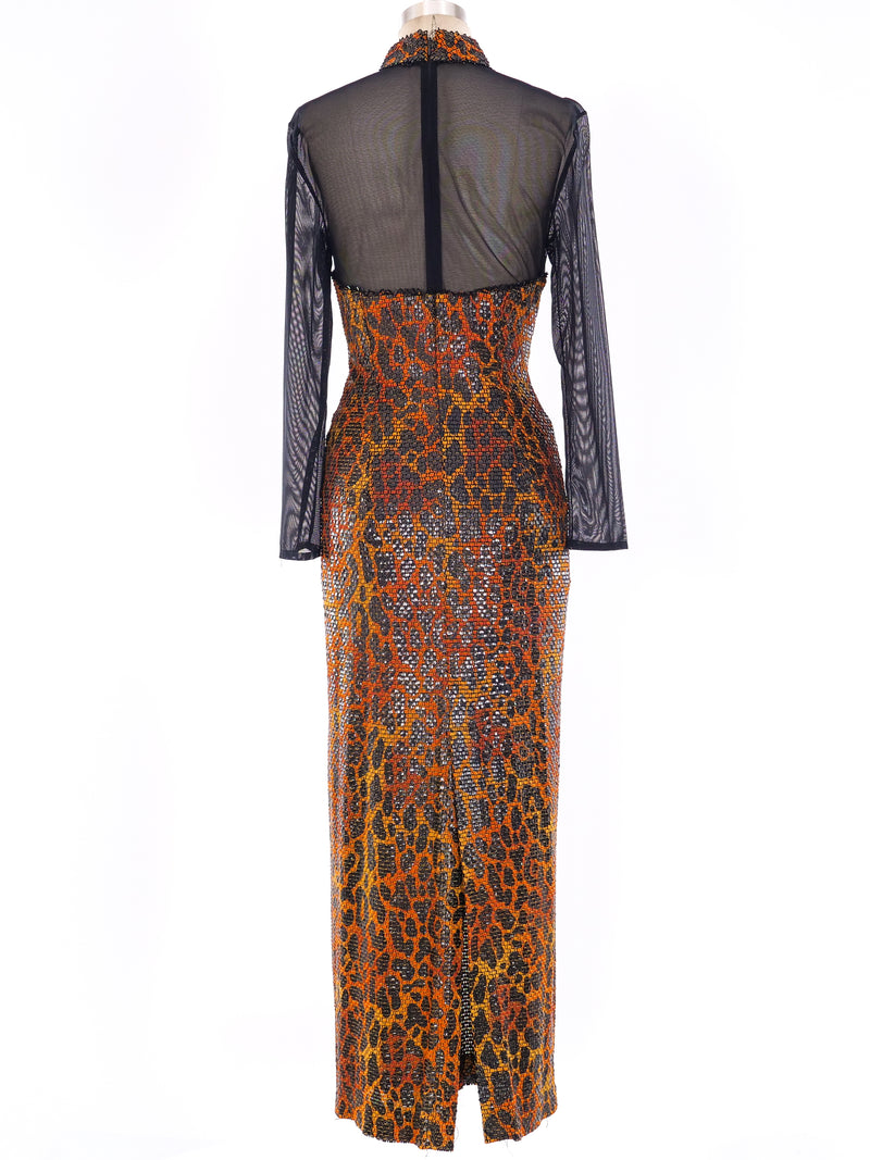 Leopard Printed Mosaic Dress Dress arcadeshops.com