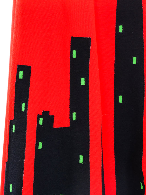 Cityscape Applique Maxi Dress Dress arcadeshops.com