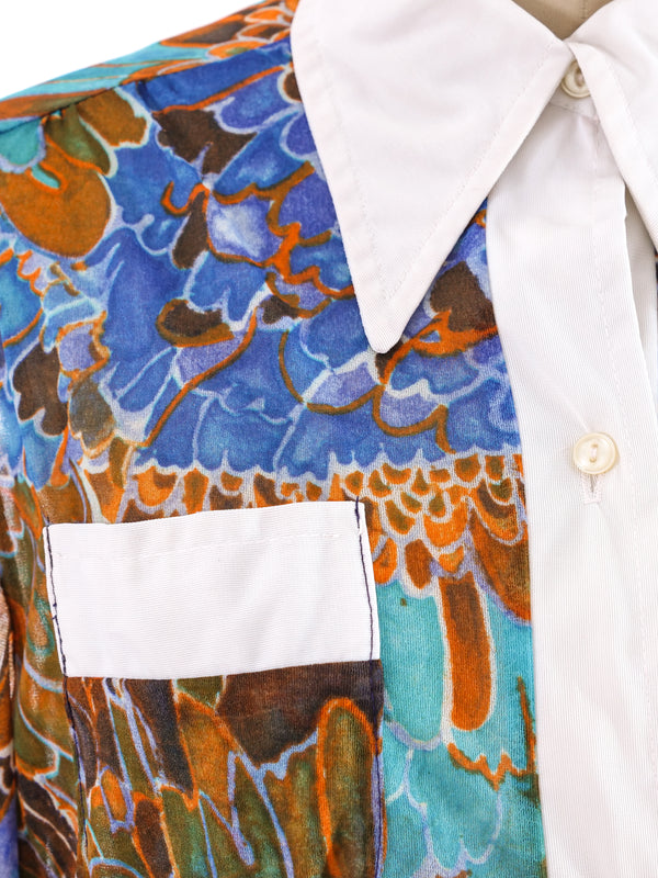 Floral Printed Shirt Dress Dress arcadeshops.com