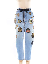Embellished Vintage Levis Jeans Bottom arcadeshops.com