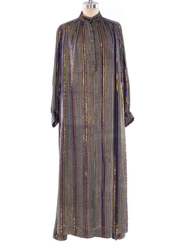 Metallic Striped Caftan Dress arcadeshops.com