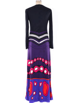 Louis Feraud Op-Art Printed Jersey Dress Dress arcadeshops.com