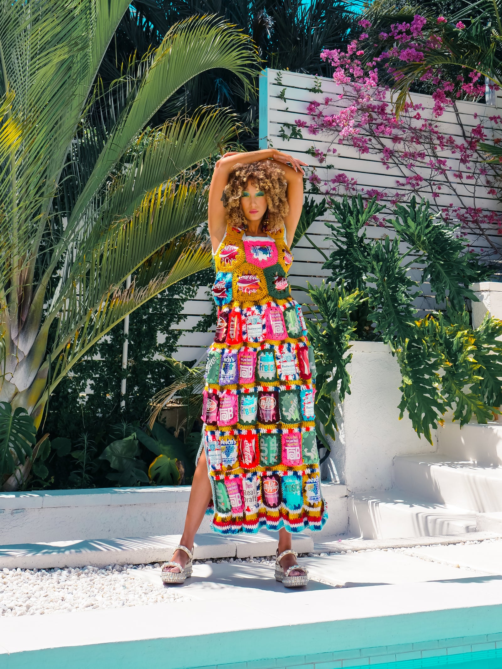 Folk Art Soda Can Crochet Dress