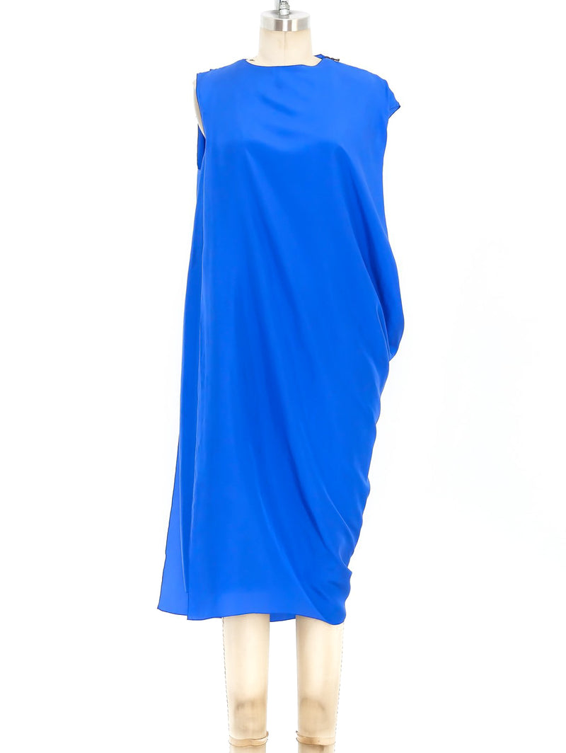 Lanvin Draped Silk Sleeveless Dress Dress arcadeshops.com