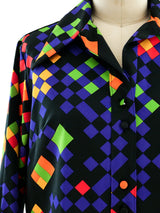 Lanvin Geometric Print Shirt Dress Dress arcadeshops.com