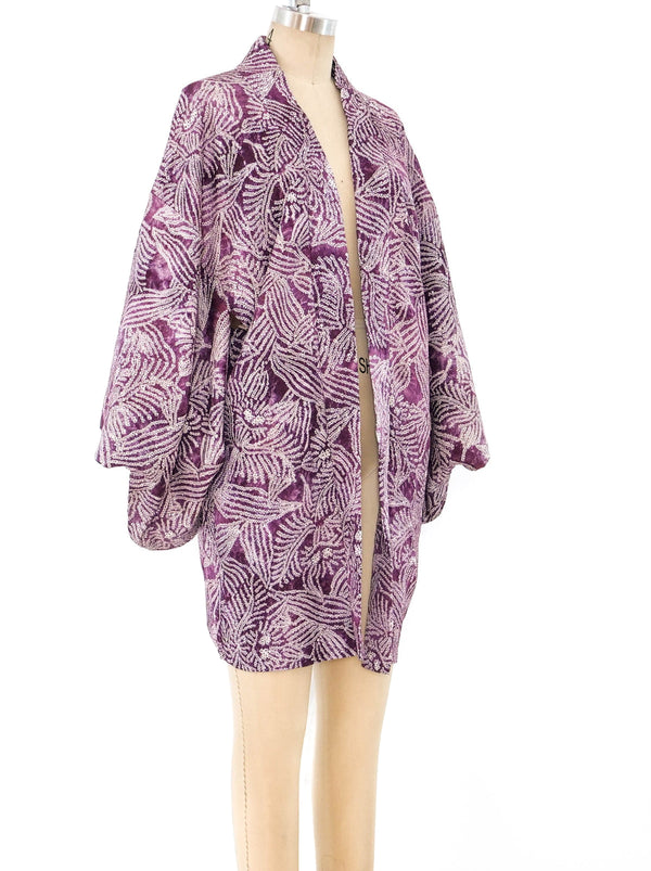 Lavender Shibori Kimono Jacket arcadeshops.com