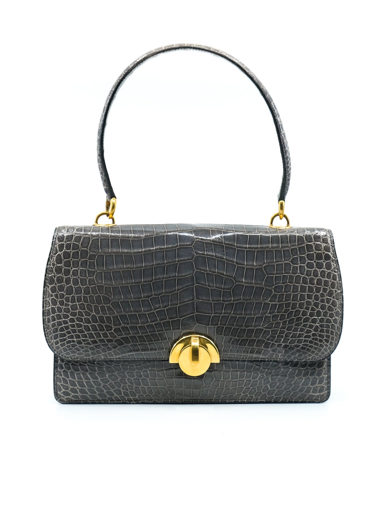 Hermes Crocodile Top Handle Bag